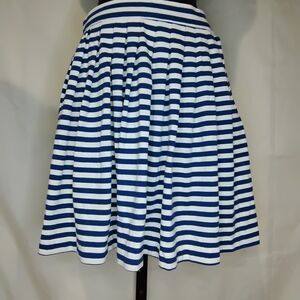 Hang Ten Navy and White Striped Skater Skirt